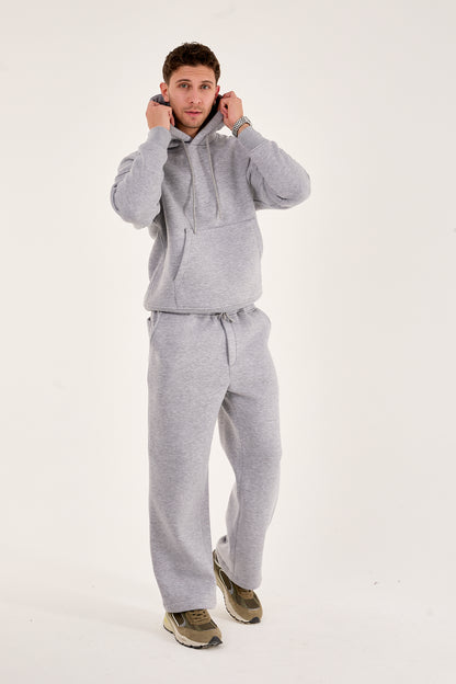 X-4008 -1001 Men’s Hooded Tracksuit Set – Grey
