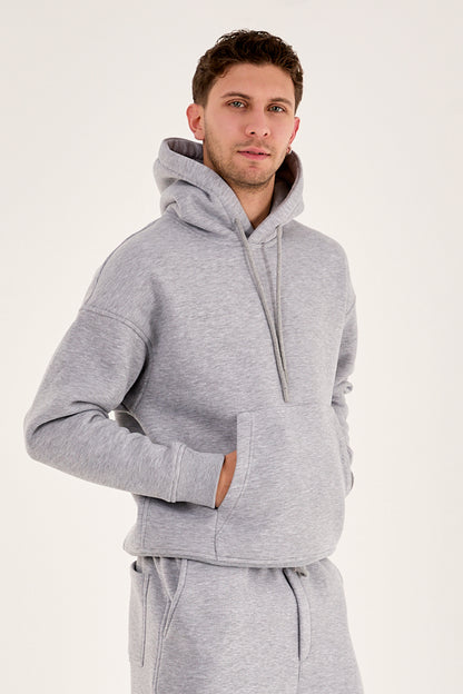 X-4008 -1001 Men’s Hooded Tracksuit Set – Grey