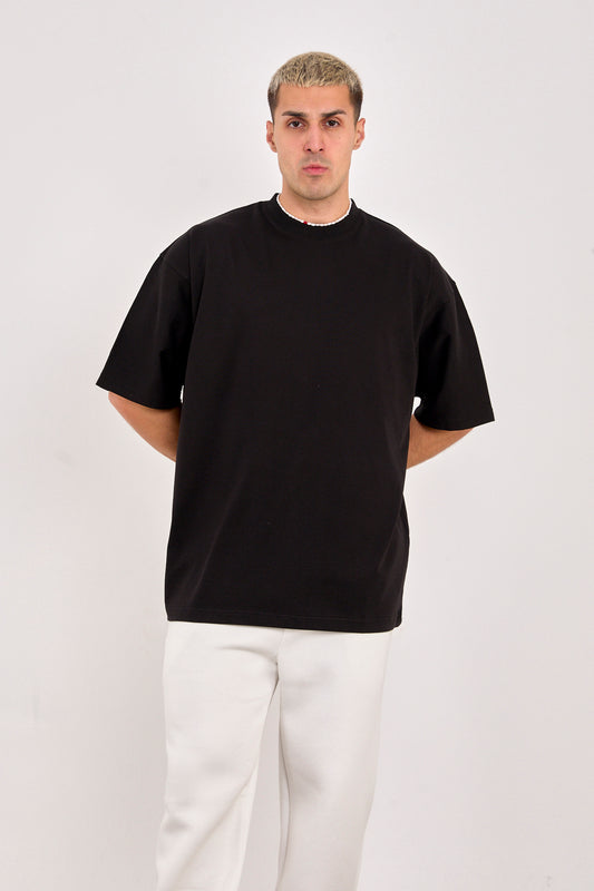 X-4009 Unisex 100% Cotton Oversized T-Shirt – Black