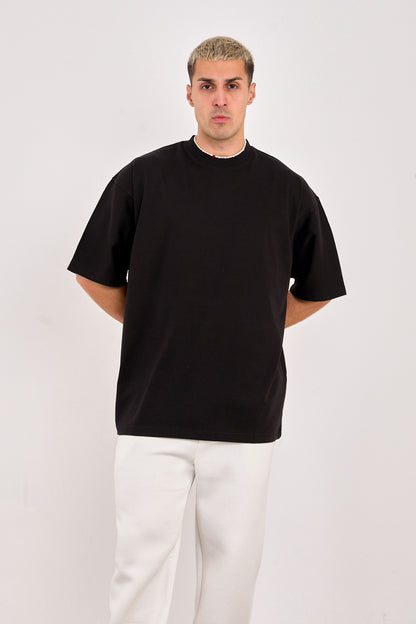 X-4009 Unisex 100% Cotton Oversized T-Shirt – Black
