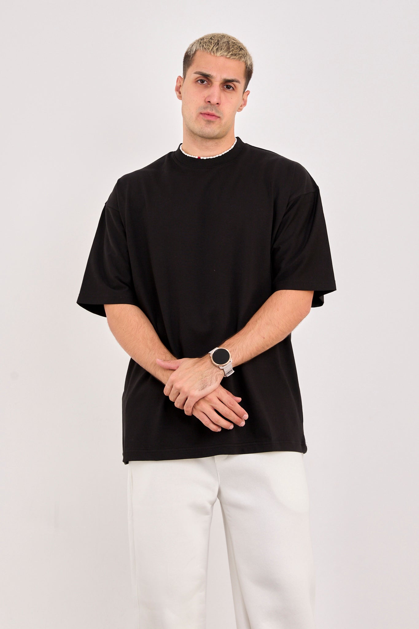 X-4009 Unisex 100% Cotton Oversized T-Shirt – Black