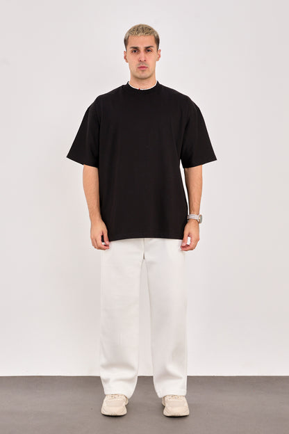X-4009 Unisex 100% Cotton Oversized T-Shirt – Black