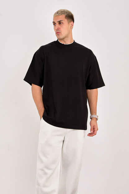 X-4009 Unisex 100% Cotton Oversized T-Shirt – Black