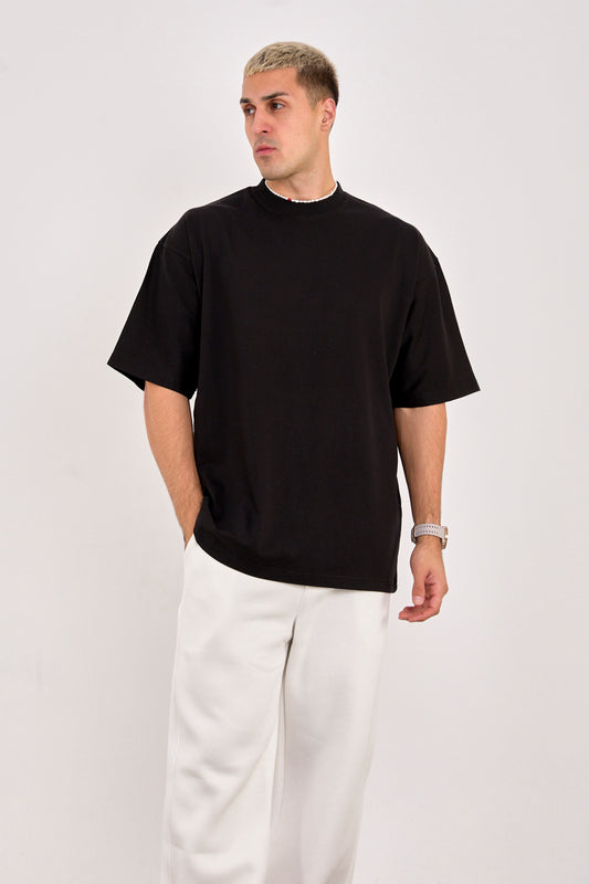 X-4009 Unisex 100% Cotton Oversized T-Shirt – Black
