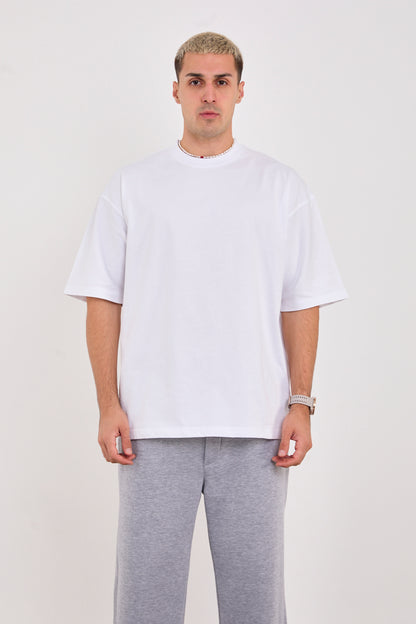 X-4009 Unisex 100% Cotton Oversized T-Shirt – White