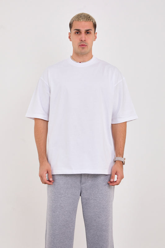 X-4009 Unisex 100% Cotton Oversized T-Shirt – White