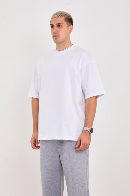 X-4009 Unisex 100% Cotton Oversized T-Shirt – White