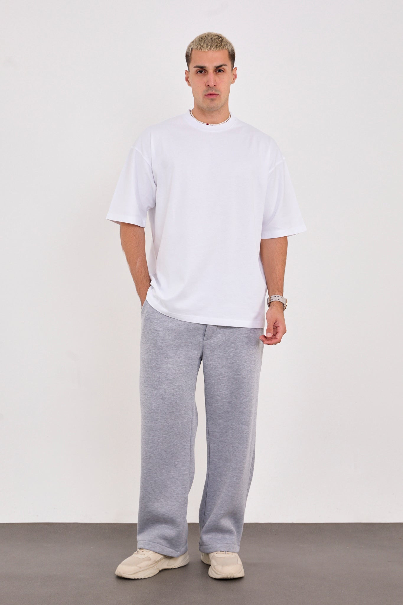 X-4009 Unisex 100% Cotton Oversized T-Shirt – White