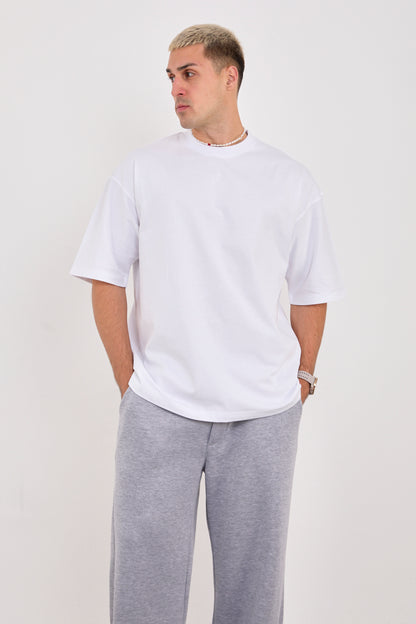 X-4009 Unisex 100% Cotton Oversized T-Shirt – White