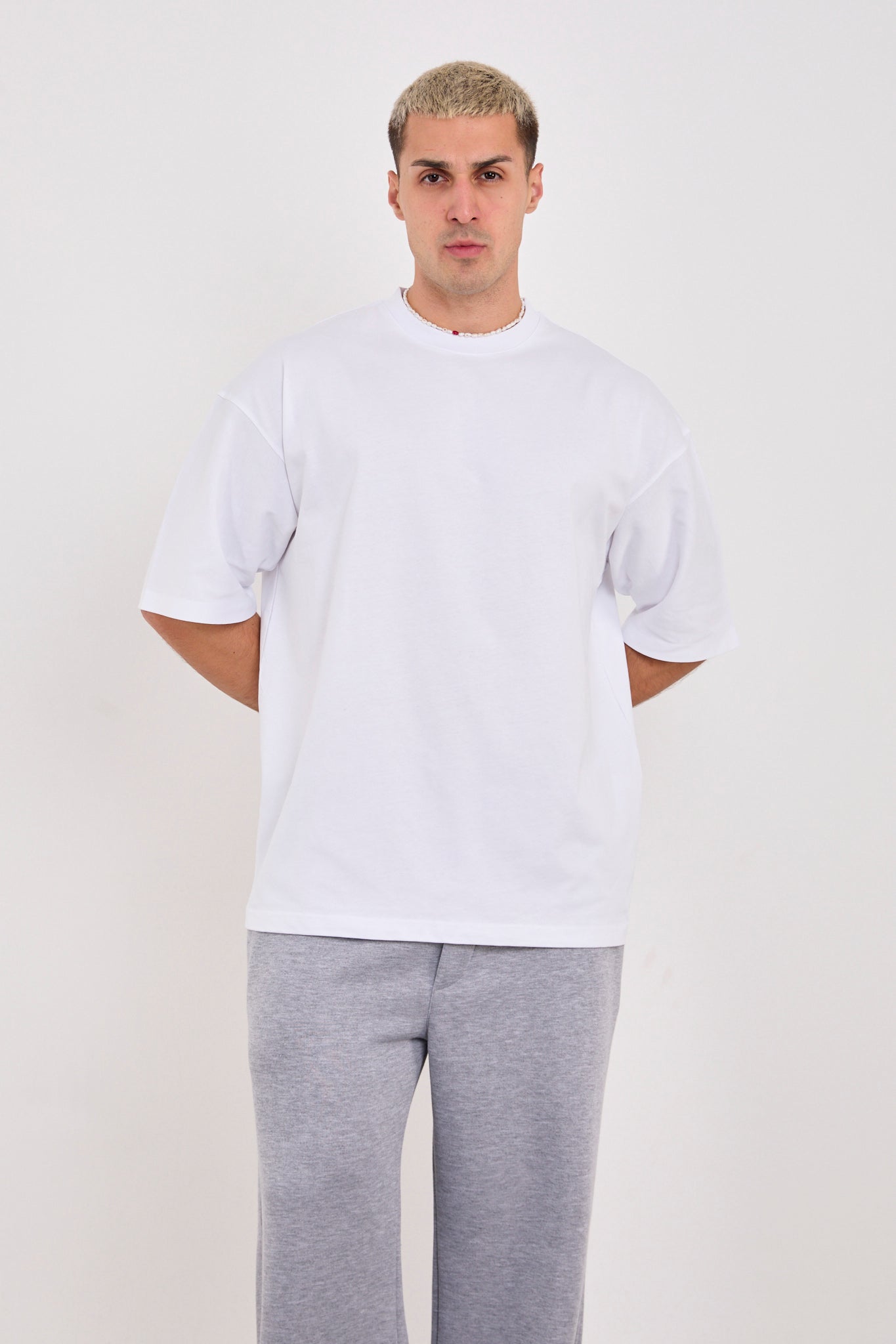 X-4009 Unisex 100% Cotton Oversized T-Shirt – White
