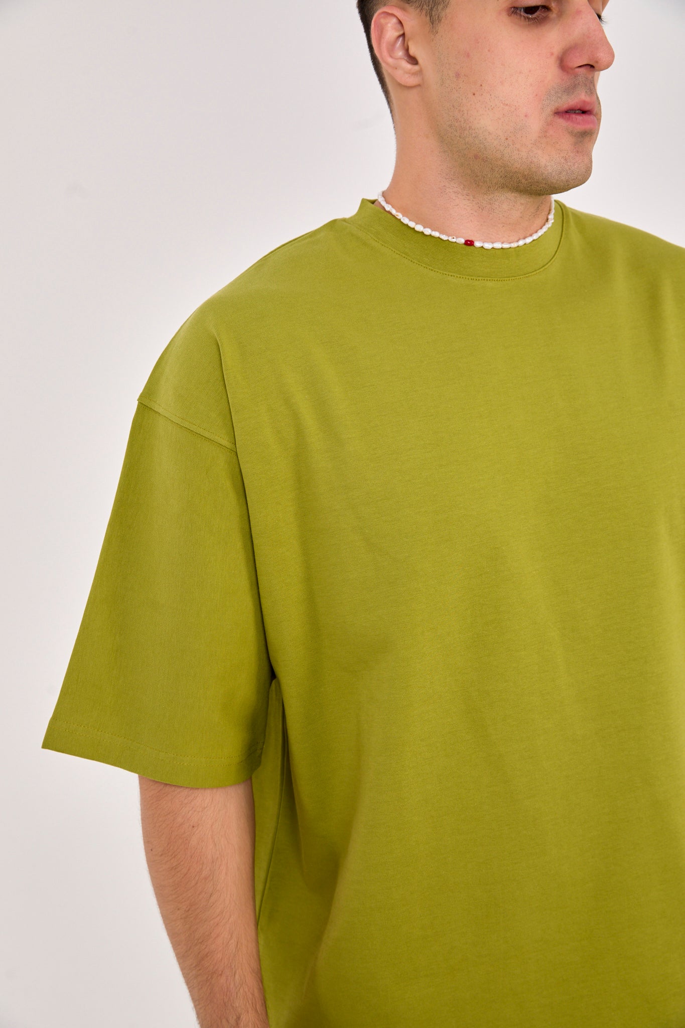 X-4009 Unisex Oversized 100% Cotton T-Shirt – Olive Green