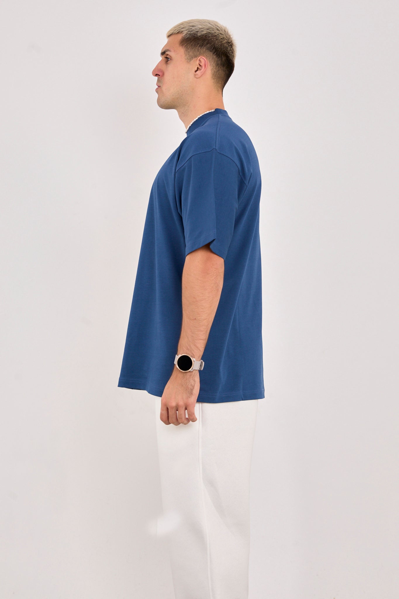 X-4009 Unisex Oversized 100% Cotton T-Shirt – Navy Blue