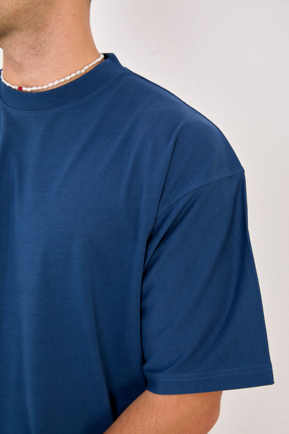 X-4009 Unisex Oversized 100% Cotton T-Shirt – Navy Blue