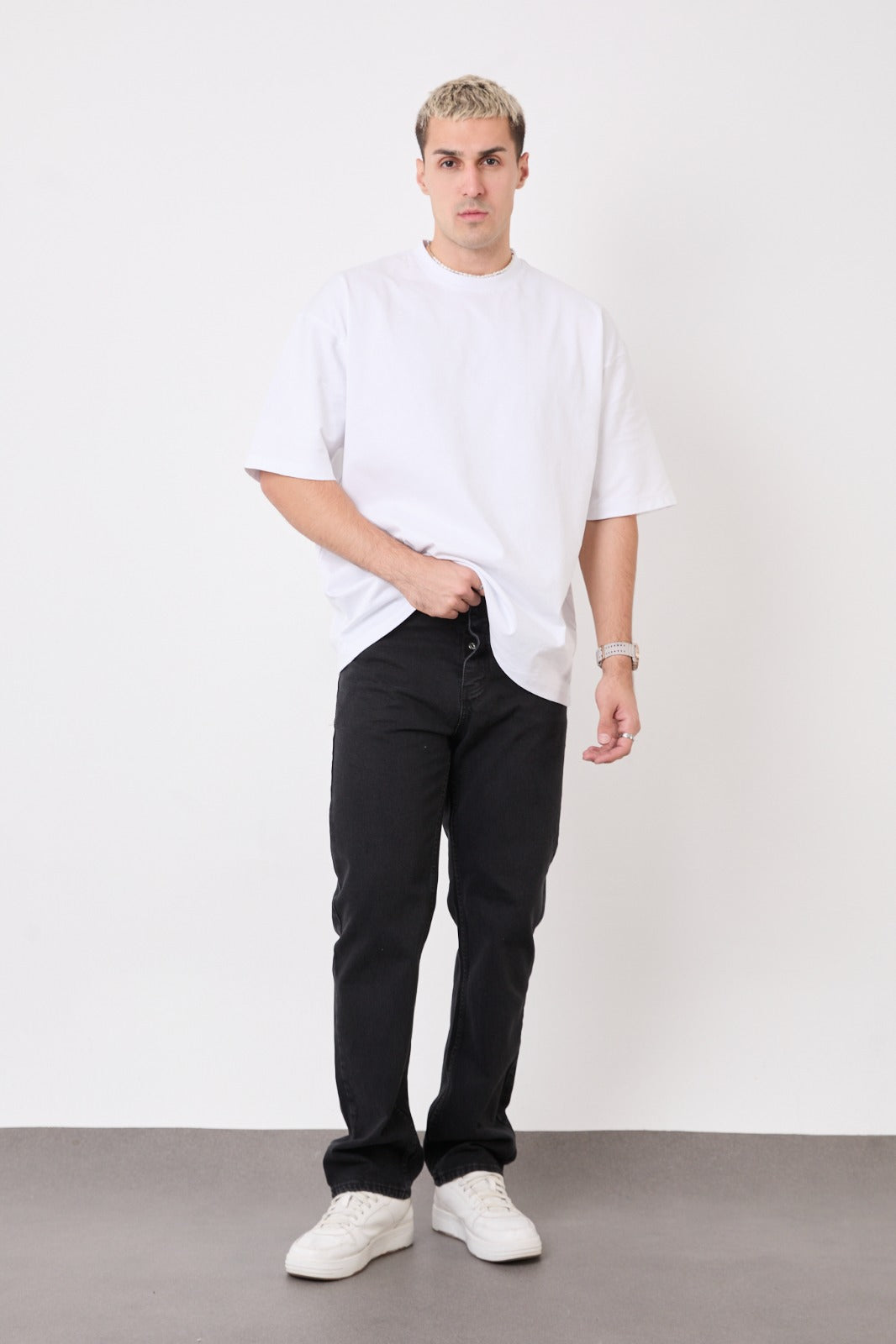 T-2300-1 Black Baggy Fit Men’s Jeans