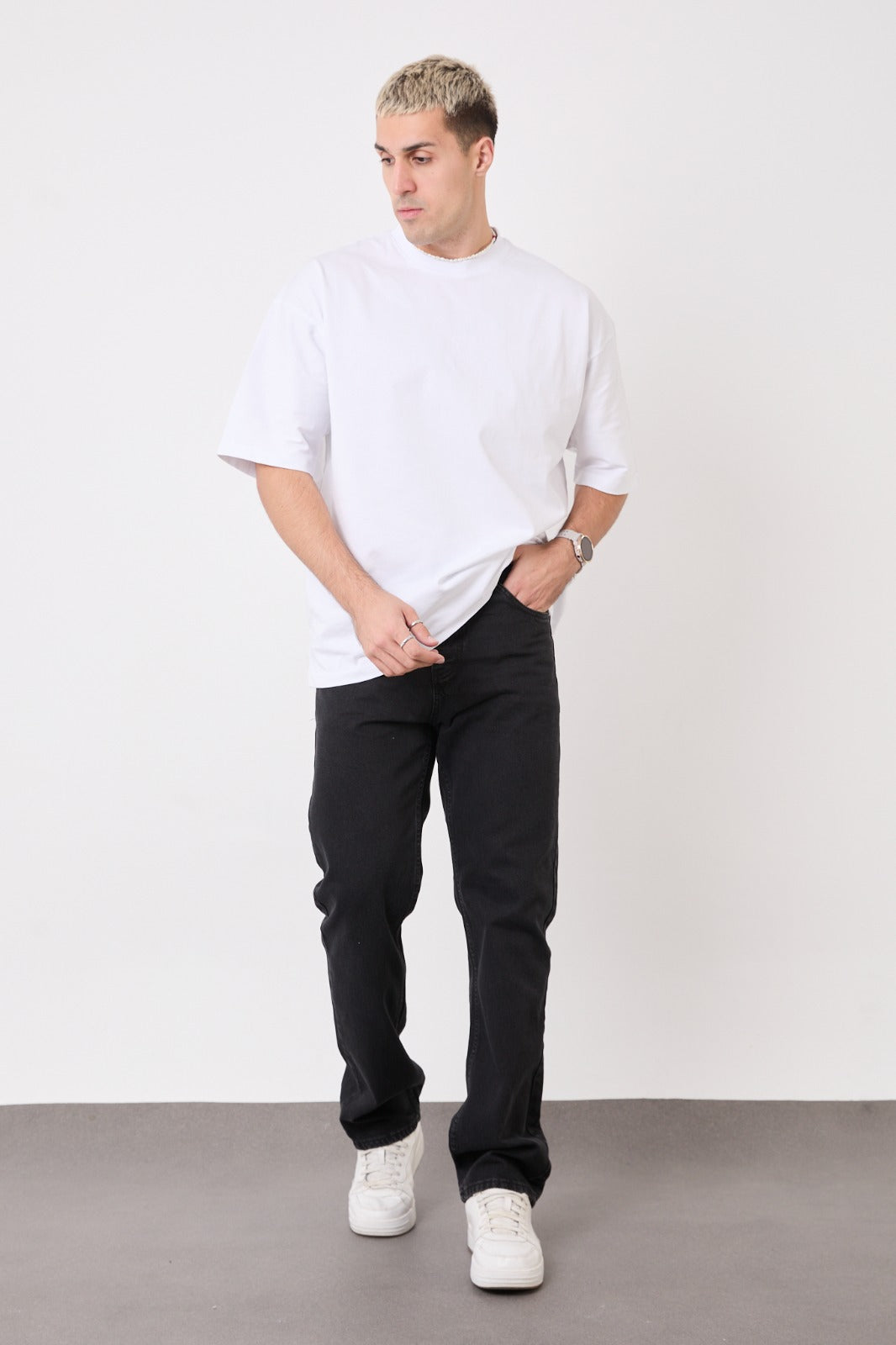 T-2300-1 Black Baggy Fit Men’s Jeans