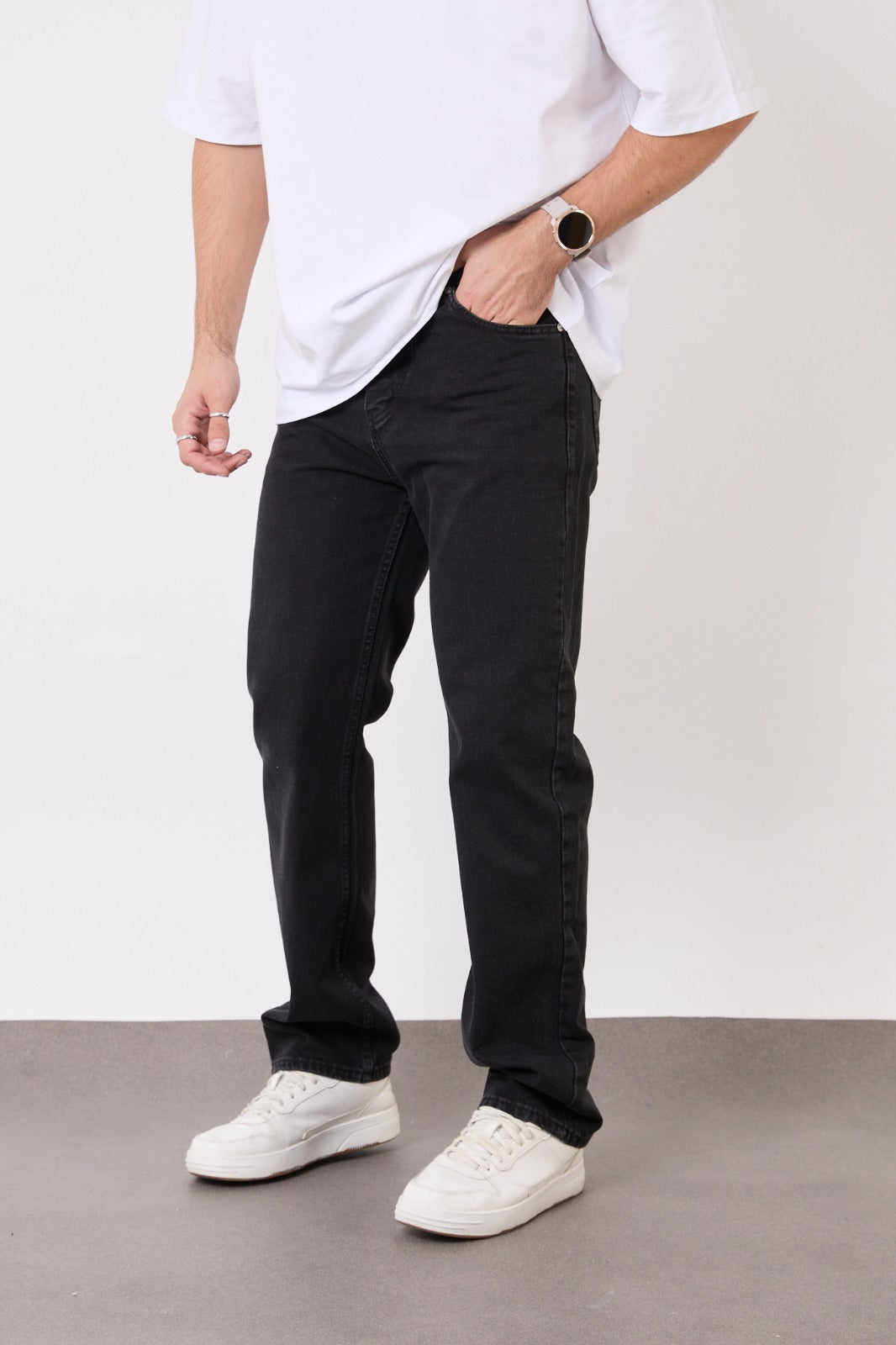 T-2300-1 Black Baggy Fit Men’s Jeans