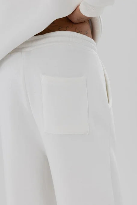 X-1001 Unisex Premium Fleece Sweatpants – White (3-Thread)