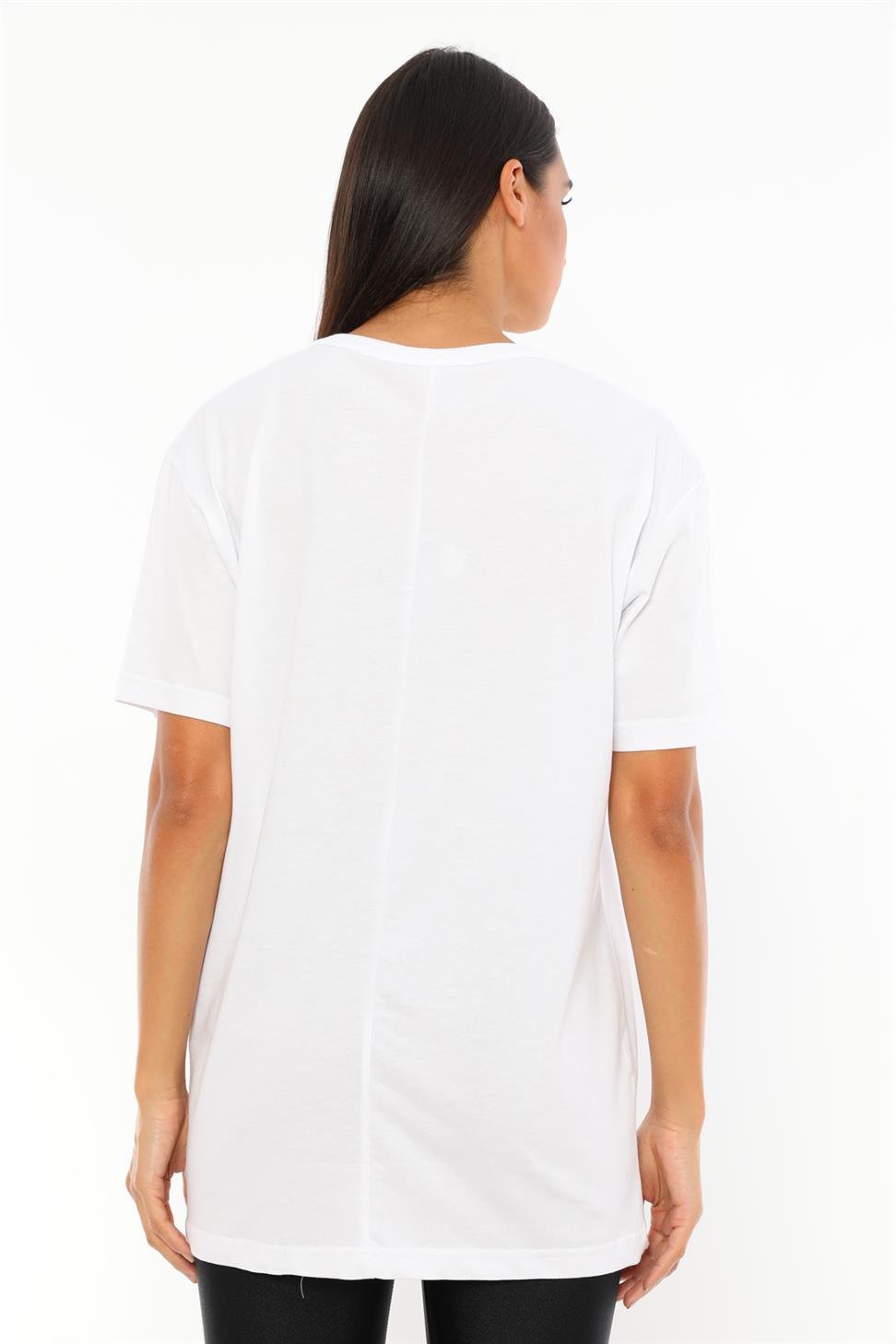 Q-5294 California Love Yazı Baskılı T-shirt