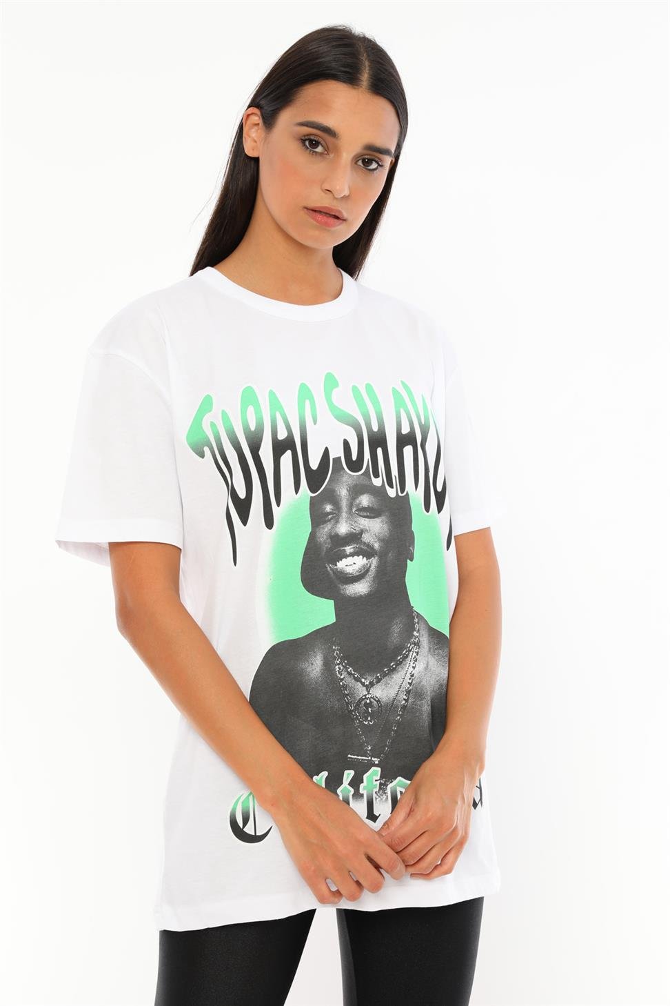 Q-5294 California Love Yazı Baskılı T-shirt