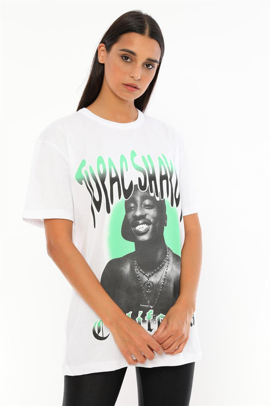 Q-5294 California Love Yazı Baskılı T-shirt