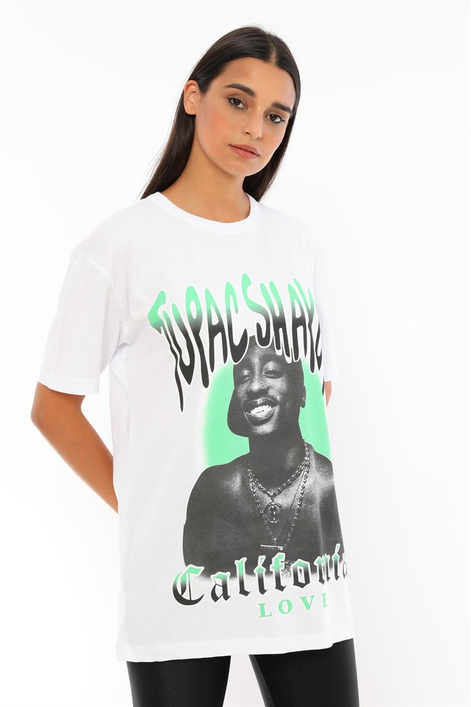 Q-5294 California Love Yazı Baskılı T-shirt