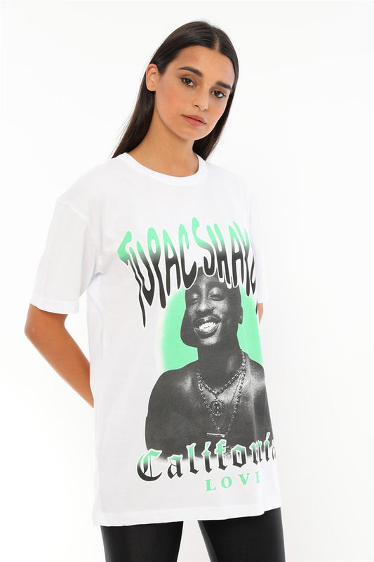 Q-5294 California Love Yazı Baskılı T-shirt