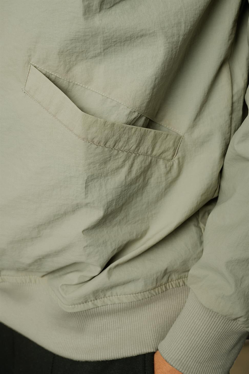 R-2390 Men’s Ribbed Hem and Cuff Lined Sweatshirt – Green