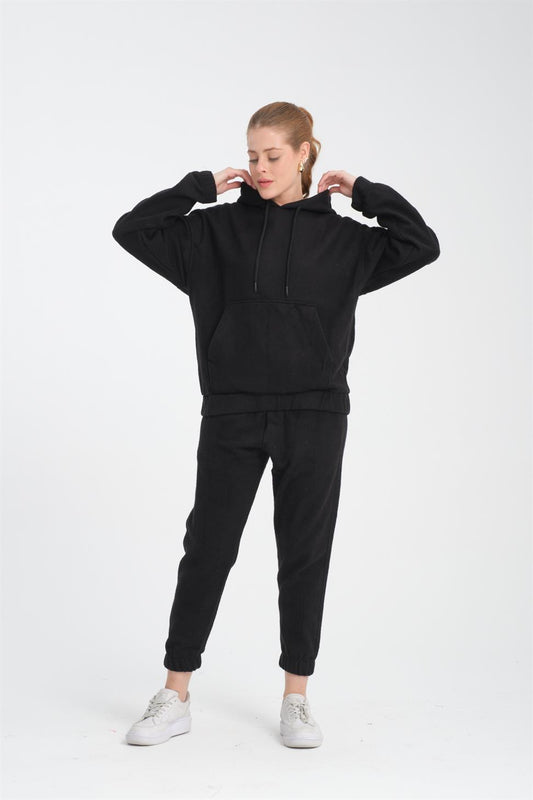 R-5673/4283 Kangaroo Pocket Elastic Hem Fleece Set