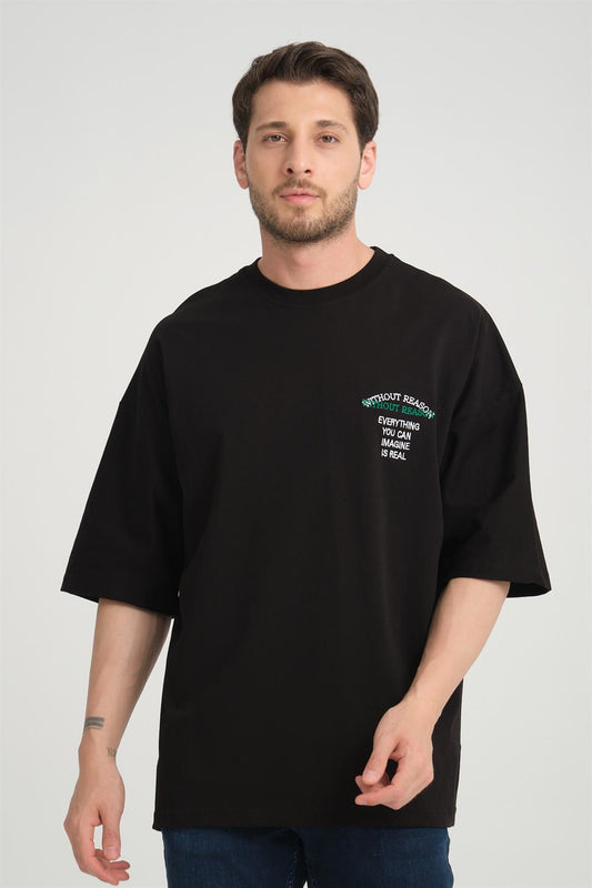 R-5817 ArBack Patch Embroidered Supima T-Shirt