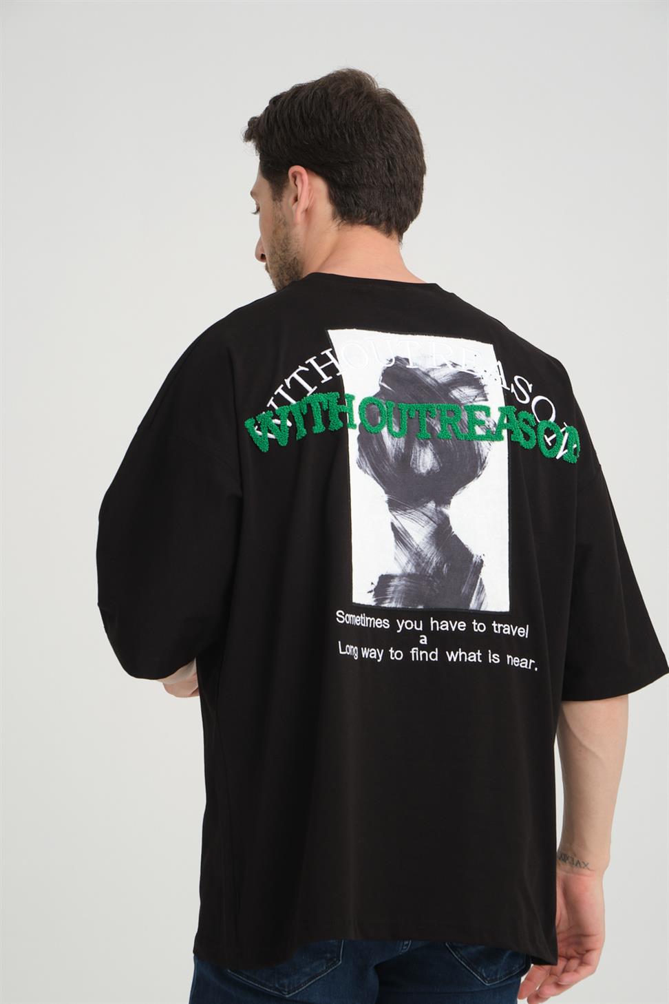 R-5817 ArBack Patch Embroidered Supima T-Shirt