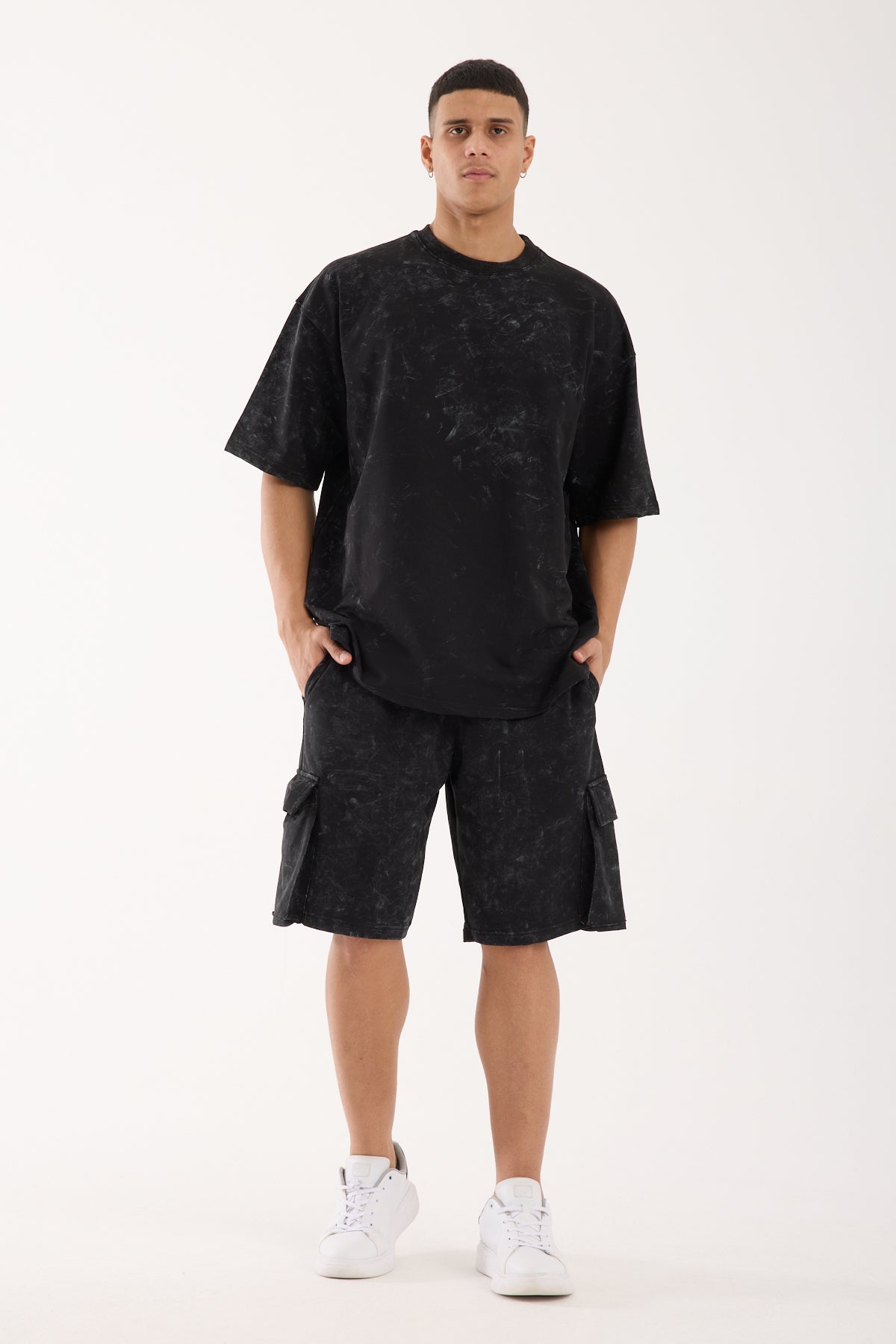 Men’s Cotton T-Shirt & Shorts Set – X-3006-1