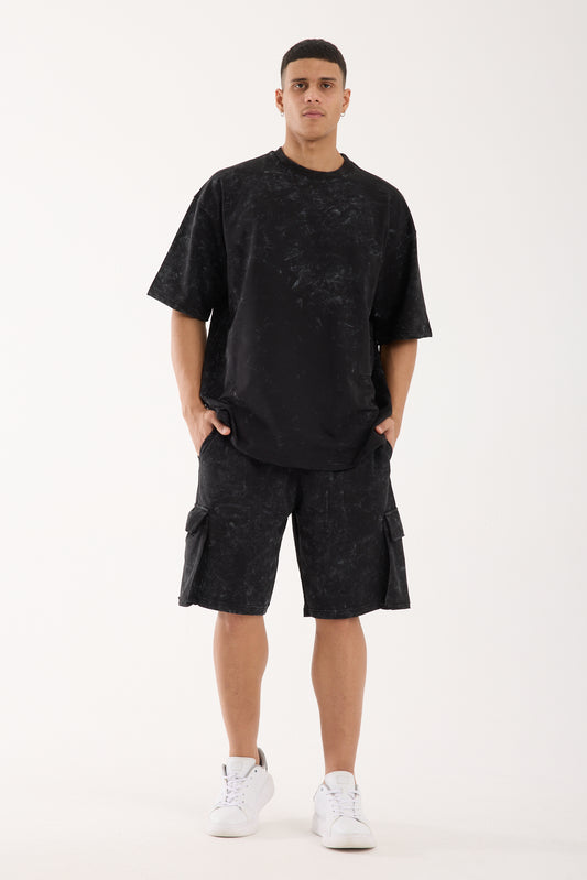 Men’s Cotton T-Shirt & Shorts Set – X-3006-1