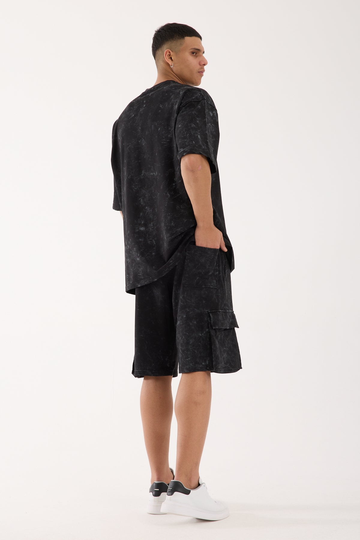 Men’s Cotton T-Shirt & Shorts Set – X-3006-1