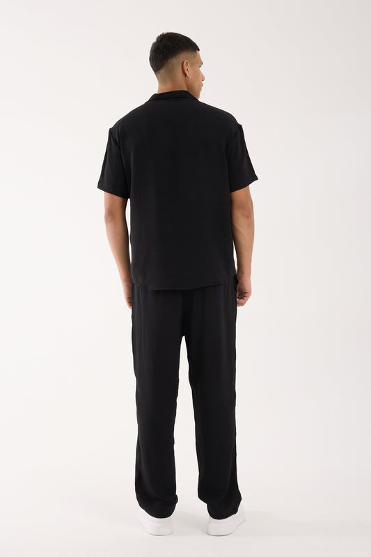 R-3737 Men’s Lightweight Oversized Open Collar Aerobin Short Sleeve Shirt