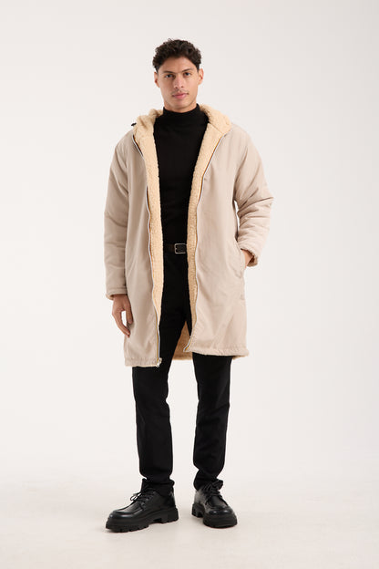 R-2474 Men’s Reversible Sherpa Coat – Double-Sided Winter Jacket