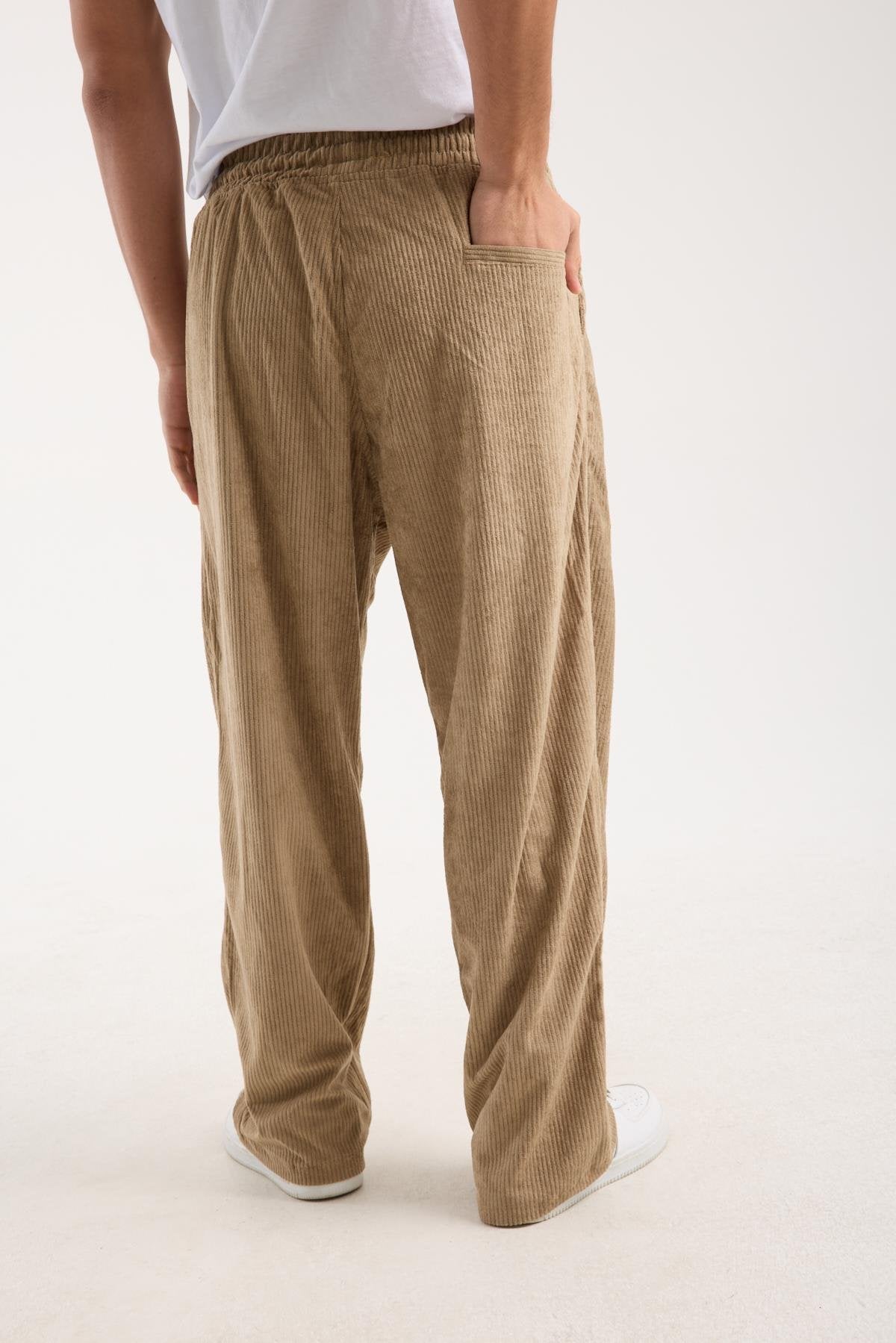 X-2037 Men’s Brown Velour Zip Jacket & Matching Trousers Set